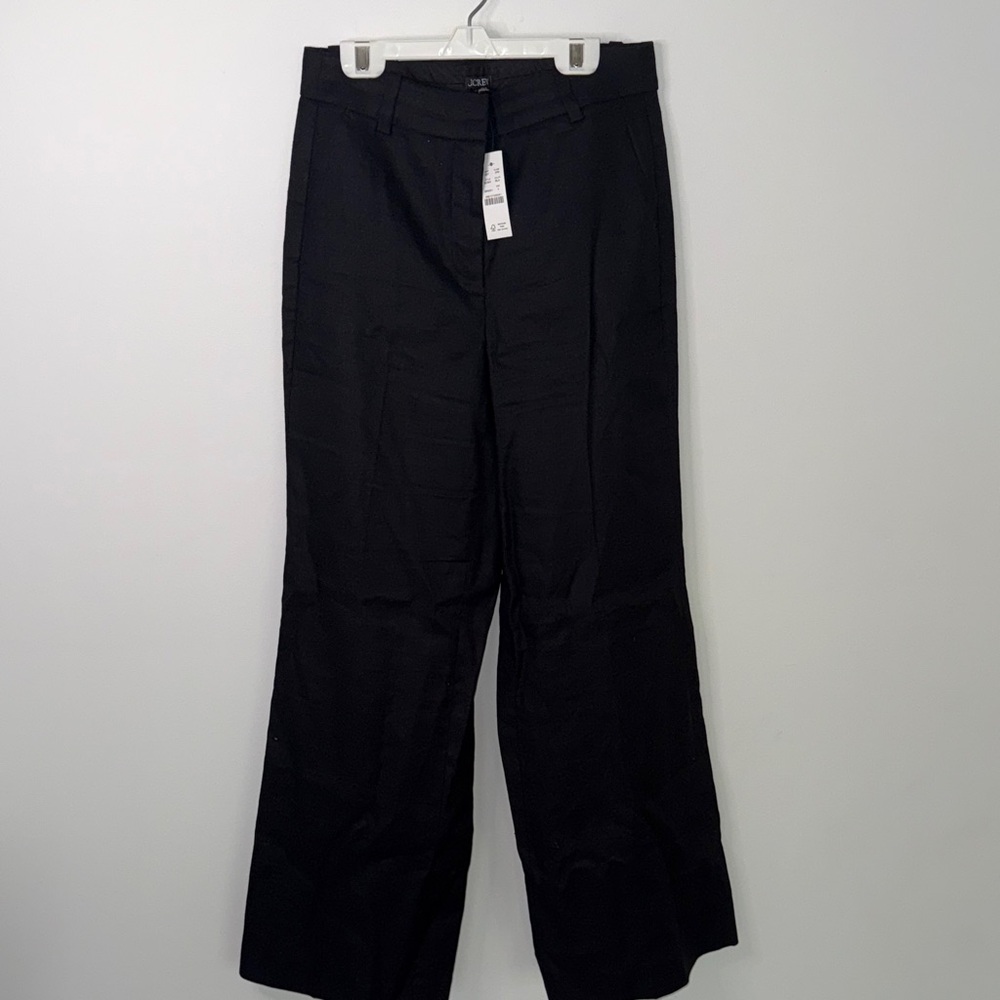 J. Crew Classic Black Wide Leg Trousers NWT